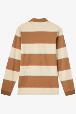 O'Riginals Cassidy Ls Knit Polo Standard Fit Polo - Lt Khaki | O'Neill