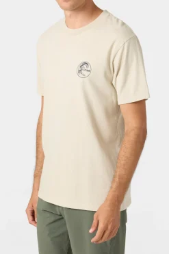 O'Riginals Circle Surfer Tee Relaxed Fit Tee - Lt Khaki | O'Neill