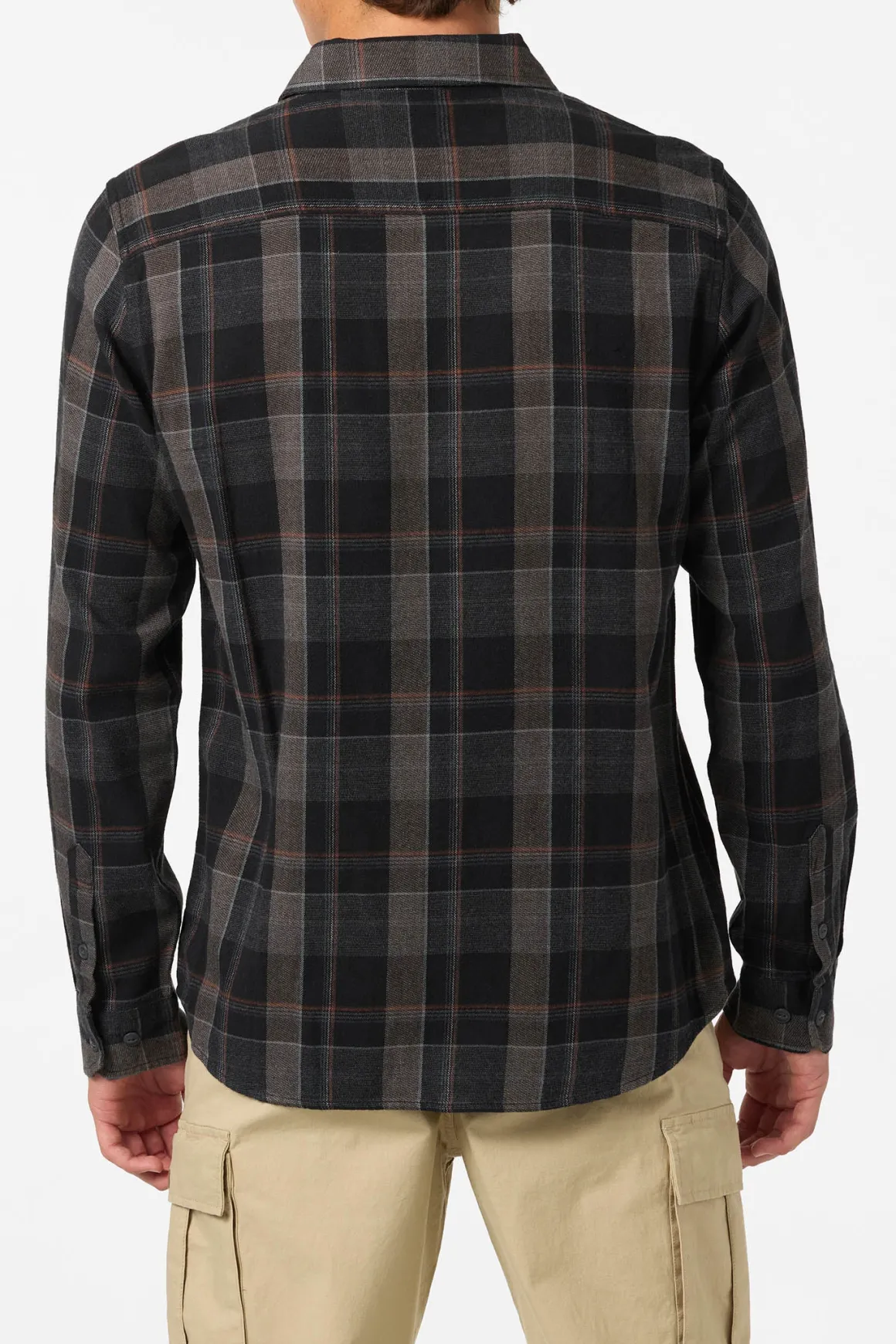 O'Riginals Clashed Flannel Standard Fit Long Sleeve Shirt - Black | O'Neill