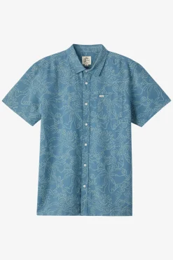 O'Riginals Eco Print Standard Standard Fit Shirt - Aegean Blue | O'Neill