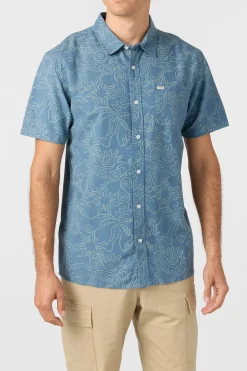 O'Riginals Eco Print Standard Standard Fit Shirt - Aegean Blue | O'Neill