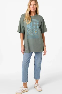 O'Riginals Elements Oversized Tee - Balsam Green | O'Neill