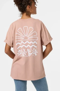 O'Riginals Horizon Oversized Tee - Deauville Mauve | O'Neill