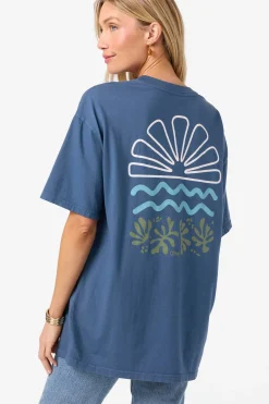 O'Riginals Horizon Oversized Tee - Blue Fusion | O'Neill