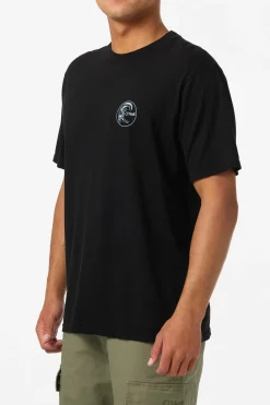O'Riginals Line Up Relaxed Fit Tee - Black | O'Neill
