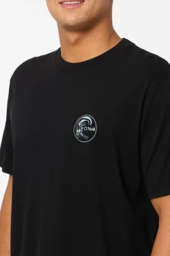 O'Riginals Line Up Relaxed Fit Tee - Black | O'Neill