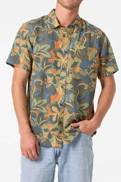 O'Riginals Print Standard Wvn Shirt Standard Fit Shirt - Dark Shadow | O'Neill