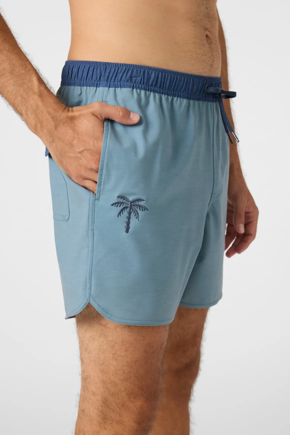 O'Riginals Solid Scallop 16" Swim Trunks Trunks - Stormy Sea | O'Neill