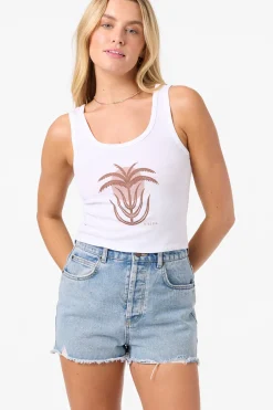 Palm Sun Scoop Neck - White | O'Neill