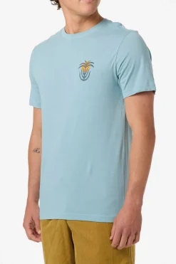 Palm Throne Classic Tee Standard Fit Tee - Stone Blue | O'Neill