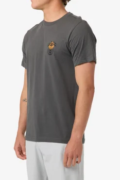 Palm Throne Classic Tee Standard Fit Tee - Dark Shadow | O'Neill