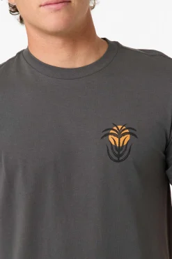Palm Throne Classic Tee Standard Fit Tee - Dark Shadow | O'Neill