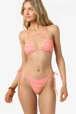 Paradise Plaid Venice Triangle Top - Sachet Pink | O'Neill