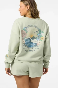 Petal Oversized Crew Neck Fleece