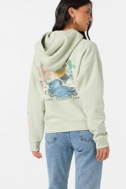 Petal Relaxed Hoodie Pullover Fleece - Desert Sage | O'Neill