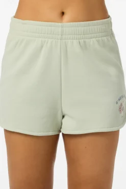 Petal Scallop Fleece Lounge Shorts - Desert Sage | O'Neill