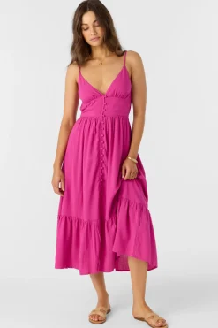 Pilar Midi Dress - Fuchsia | O'Neill