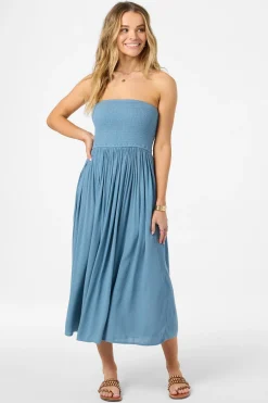 Piper Dress Midi Dress - Provincial Blue | O'Neill