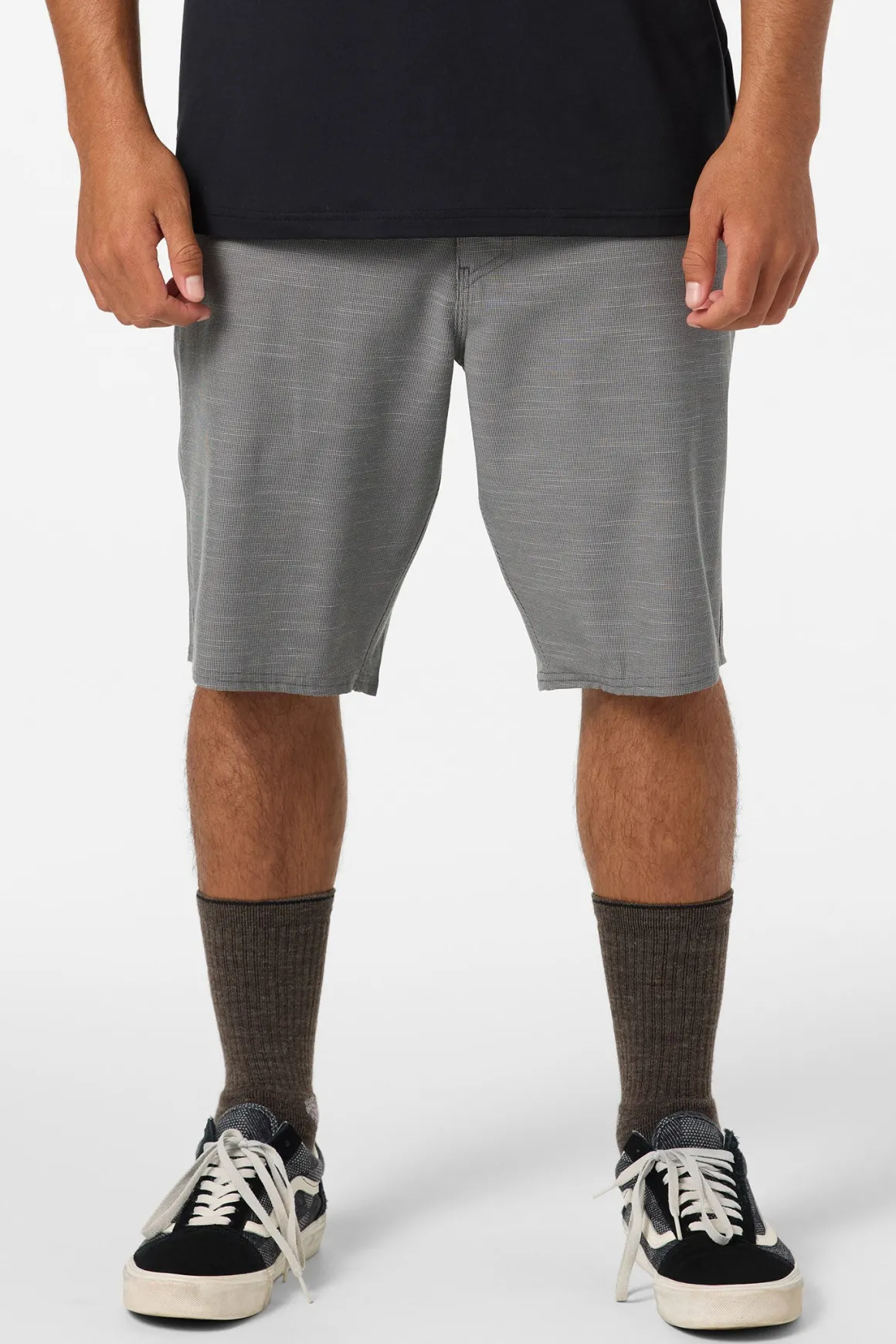 Portola Slub Check 20"'' Hybrid Shorts - Gargoyle | O'Neill