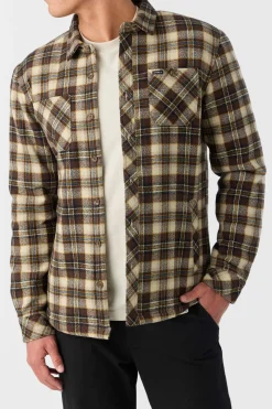 Redmond High Pile Jacket - Lt Khaki | O'Neill