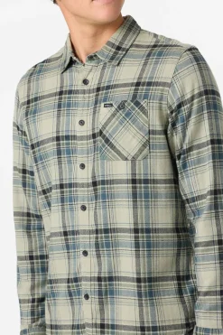 Redmond Plaid Flannel Standard Fit Long Sleeve Shirt - Sage | O'Neill