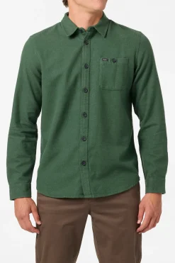 Regent Flannel Standard Fit Long Sleeve Shirt - Cilantro | O'Neill