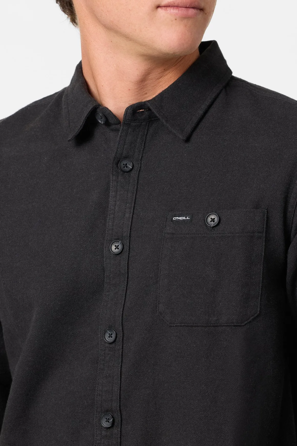 Regent Flannel Standard Fit Long Sleeve Shirt - Phantom | O'Neill