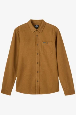 Regent Flannel Standard Fit Long Sleeve Shirt - Dark Khaki | O'Neill