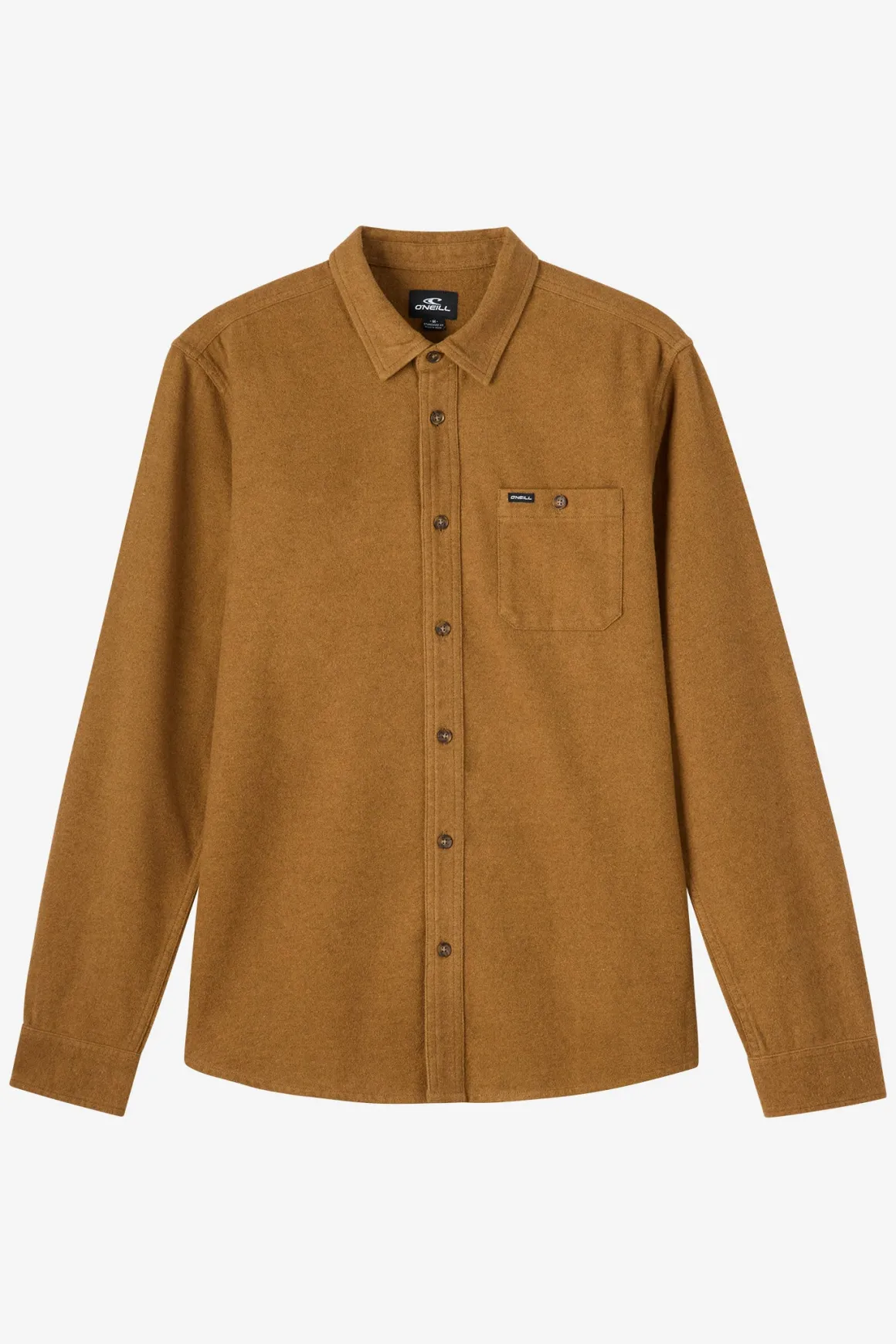 Regent Flannel Standard Fit Long Sleeve Shirt - Dark Khaki | O'Neill