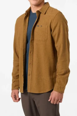Regent Flannel Standard Fit Long Sleeve Shirt - Dark Khaki | O'Neill
