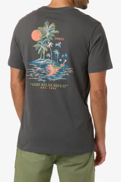 Relax Classic Tee Standard Fit Tee - Dark Shadow | O'Neill