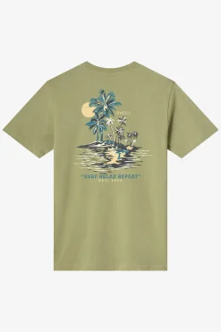 Relax Classic Tee Standard Fit Tee - Oil Green | O'Neill