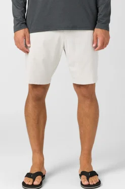 Reserve Light Check 19" Hybrid Shorts - Fog | O'Neill