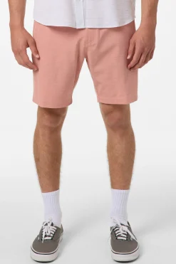 Reserve Light Check Elastic Waist 18"'' Hybrid Shorts - Langoustino | O'Neill