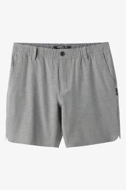 Reserve Light Check Scallop Elastic Waist 18" Hybrid Shorts - Graphite | O'Neill