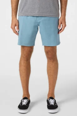 Reserve Light Check Scallop Elastic Waist 18" Hybrid Shorts - Indigo | O'Neill