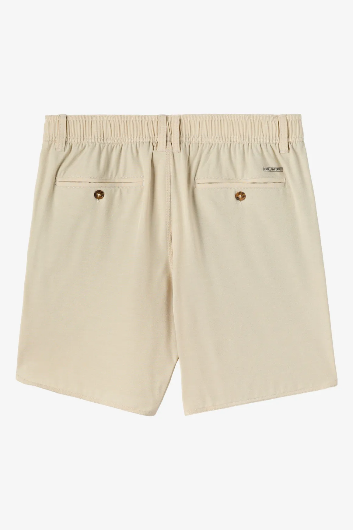 Reserve Light Check Scallop Elastic Waist 18" Hybrid Shorts - Lt Khaki | O'Neill