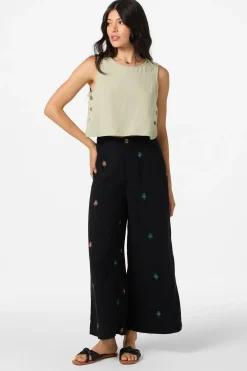 Rhodes Palm Beach Pants - Black | O'Neill