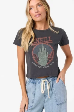 Road Trippin' Fitted Tee - Washed Black | O'Neill