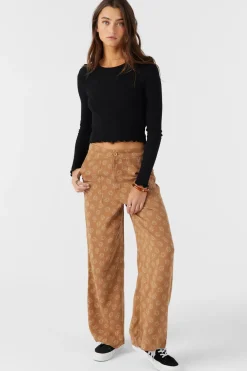 Rylan Velley Floral Beach Pants - Tobacc Brw | O'Neill