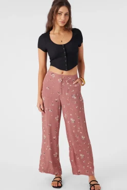 Rylan Venus Ditsy Beach Pants - Burlwood | O'Neill