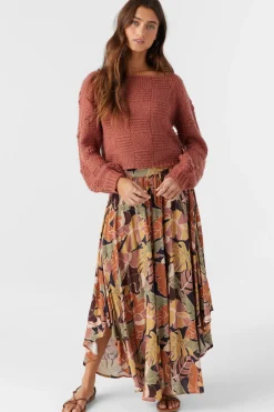 Sacha Long Sleeve Sweater - Cedar Wood | O'Neill