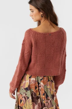 Sacha Long Sleeve Sweater - Cedar Wood | O'Neill