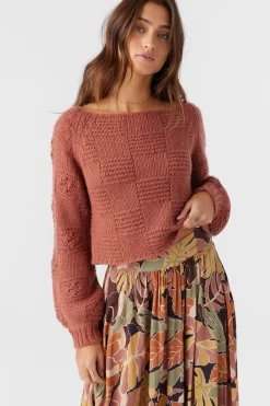 Sacha Long Sleeve Sweater - Cedar Wood | O'Neill