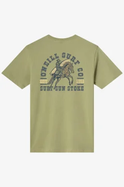 Saddle Up Classic Tee Standard Fit Tee - Oil Green | O'Neill