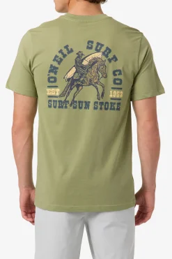 Saddle Up Classic Tee Standard Fit Tee - Oil Green | O'Neill