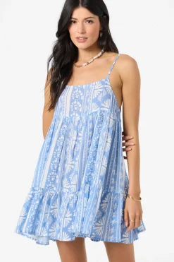 Saltwater Essentials Rilee Printed Mini Cover-Up Dress - Azurine | O'Neill