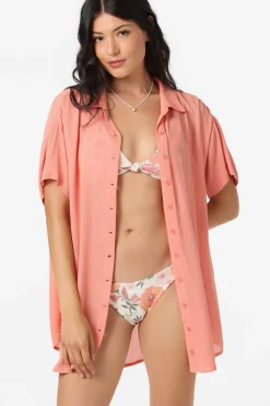 Saltwater Solids Carlee Cover-Up - Melon | O'Neill