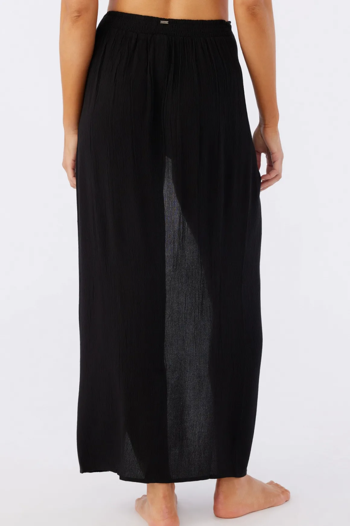Saltwater Solids Hanalei Maxi Skirt Cover-Up - Black | O'Neill
