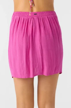 Saltwater Solids Hanalei Mini Skirt - Fuchsia | O'Neill